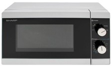 Sharp Mikrowelle 20L, 800W,  silber/schwarz Drehteller 25,5 cm YC-MS01E-S 