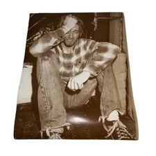 Vintage 90s Kurt Cobain 11x14 Poster Nirvana Grunge Sepia Rare