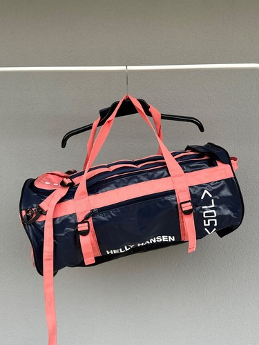 Bolso de Lona Helly Hansen HH Bolsa de Bolsa Corredor 50L Azul Marino/Rosa Aire Libre Senderismo Equipo COMO NUEVO - Imagen 3 de 19