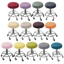 Round Stool Cover for Bar Seats Diameter For 12 to 14 Inches Polyester