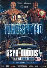 OLEKSANDR USYK SIGNED USYK DUBOIS UNDISPUTED PROGRAMME (ACG CERT AG25419)