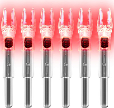 6/12 Pack G Lighted Nocks for Arrows with .165 .204 .233 .244 .246 inside Diamet