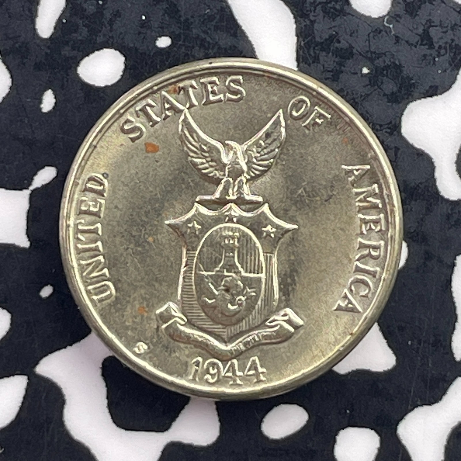 1944-S U.S. Philippines 5 Centavos Lot#C5851 High Grade! Beautiful!