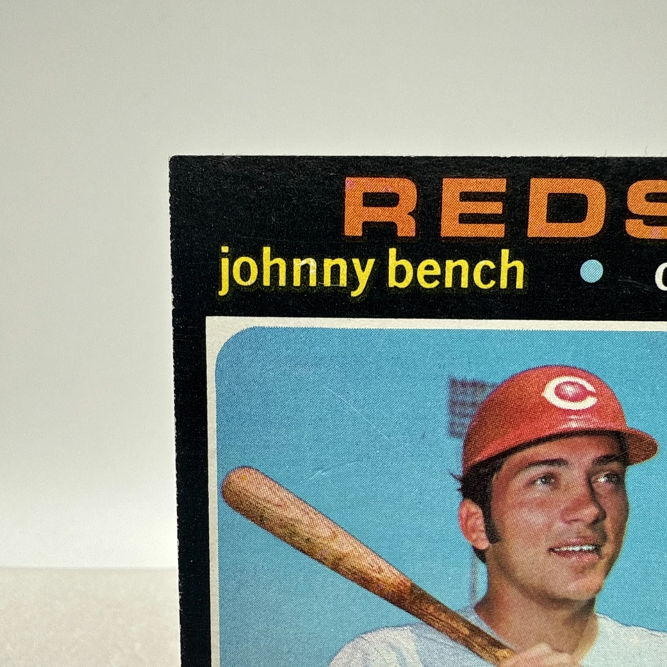 1971 Topps Baseball #250 Johhny Bench Cincinnati Reds EX/EX-MT Foto 3 de 4