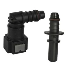 Fuel Line Hose Connector, 1 Set Female Quick-Connect Male 90 Degree Elbow