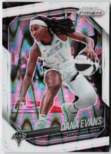 2025 Panini WNBA Prizm Dana Evans #33 White Seismic Las Vegas Aces