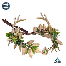 Fairy Crown Antler Headband Forest Elf Woodland Renaissance Fantasy Costume