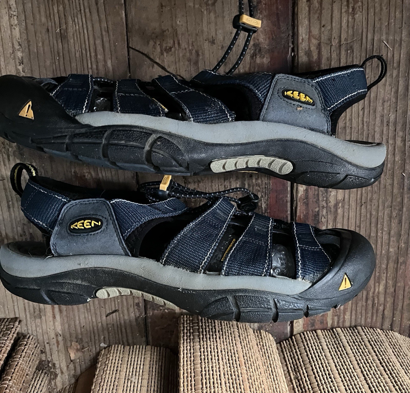 Sandali Keen uomo Newport H2 blu punta chiusa taglia 10