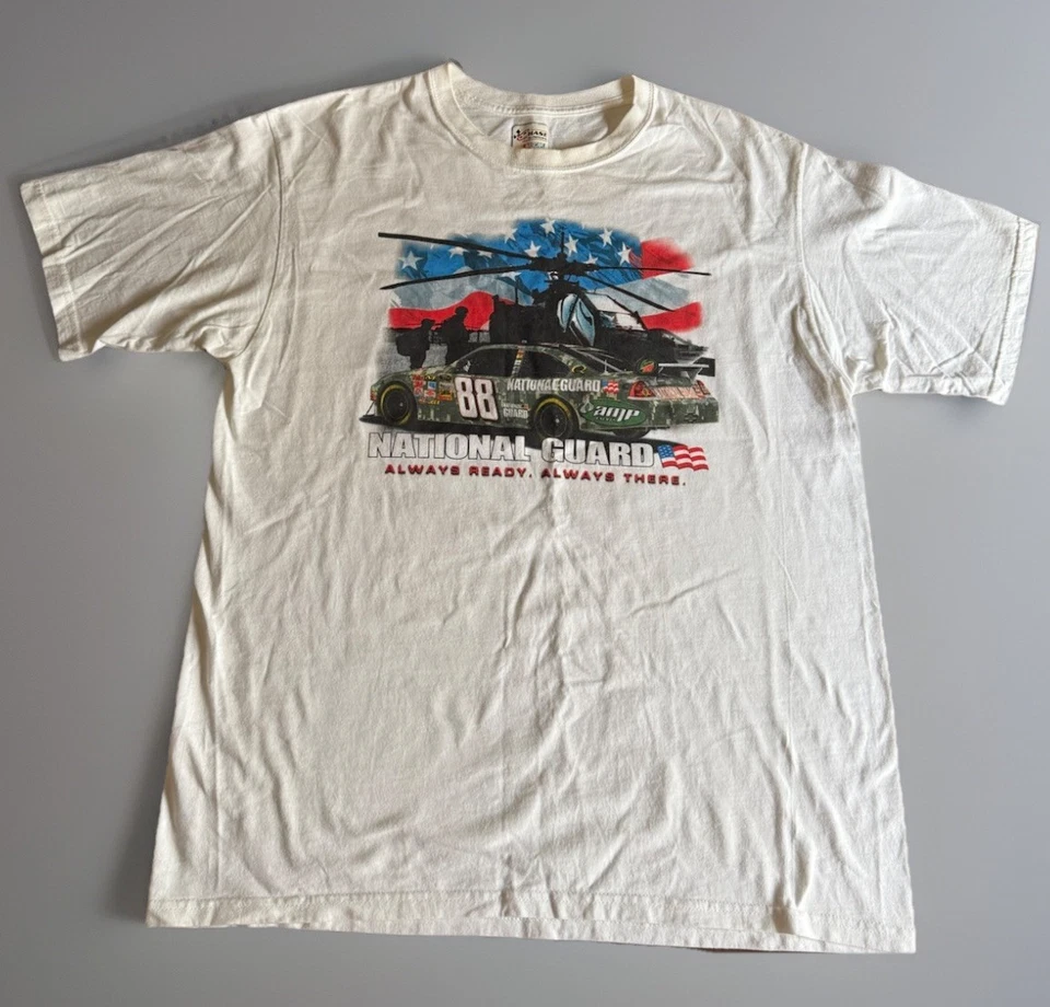 Camisa grande de colección Chase Dale Earnhardt Jr NASCAR Guardia Nacional Y2k años 2000 Foto 3 de 4