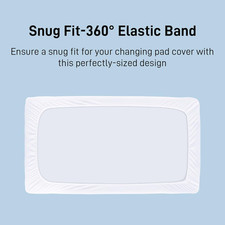 Waterproof Changing Pad Cover 2 Pack Quilted Viscose Fitted Diaper Chang Table