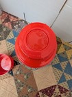 Aladdin Vanguard Rustless Red Black Metal Thermos Bottle Collectible Vintage — photo 6