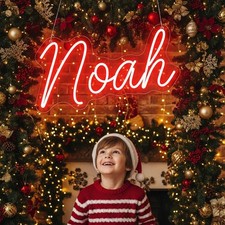 Personalized Kids Name Neon Sign Custom Wall Light Bedroom  Study Room Decor