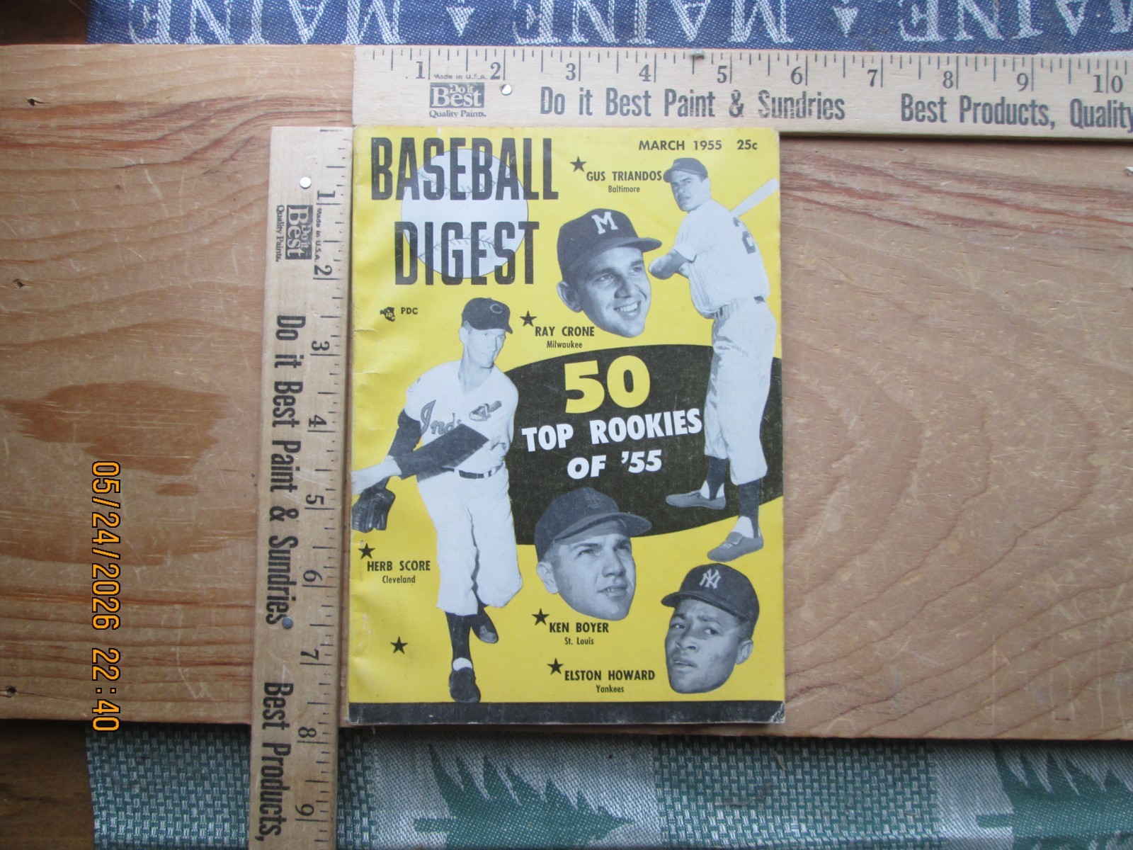 Baseball Digest Magazine March 1955
