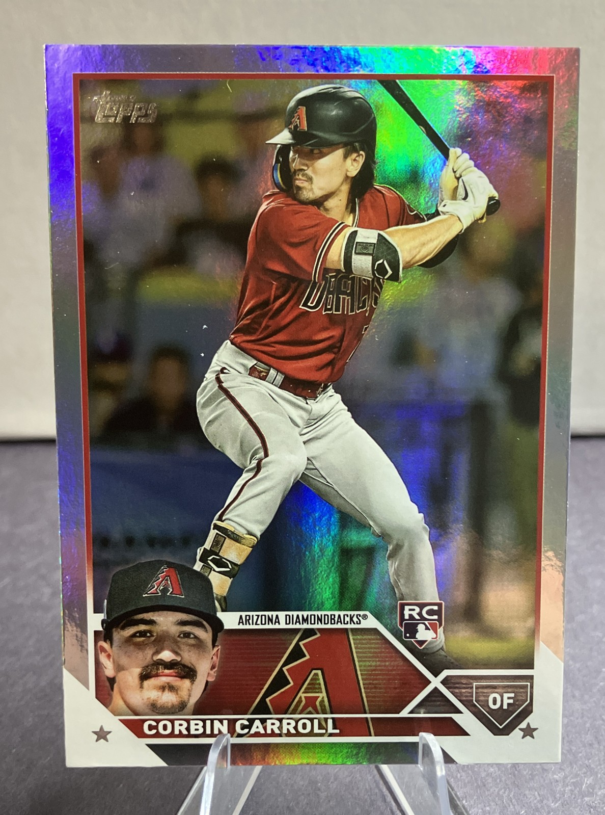 2023 Topps Series 2 - Corbin Carroll #401 Rainbow Foil (RC)