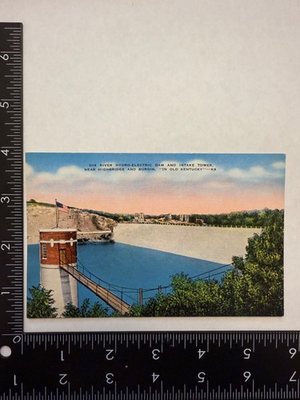 #ad Kentucky Dix River Hydro Electric Dam Highbridge and Burgin Vintage Postcard $4.24