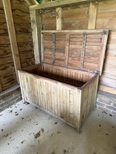Garden Storage Chest Deck Box large solid hardwood teak 125x70x65