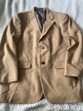 Oscar De La Renta Blazer Mens 42 R Brown cashmere wool blend Jacket Sport Coat