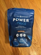 Nature's Sunshine Power Meal Plant Protein Powder Chocolate NEW