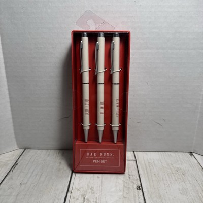 Rae Dunn Valentine Pen Set True Love, Be Mine, Soul Mate New In Box