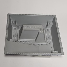 Lego Gray Blue Raised Baseplate - El Dorado Fort 6276/Trading Post Lego 6277