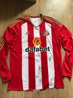 SUNDERLAND 2016-2017 FOOTBALL LONGSLEEVE JERSEY HOME ADIDAS ORIGINAL SIZE L MEN
