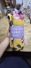 yellow floral fleece fabric bundle for home decor use 3 Yards
