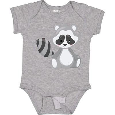 Inktastic Cute Woodland Animal Raccoon Baby Bodysuit Cartoon Creatures Woods Kid