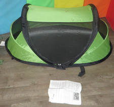 KidCo PeaPod Portable Pop Up Infant Toddler Travel Bed, beach,yard Green  Black