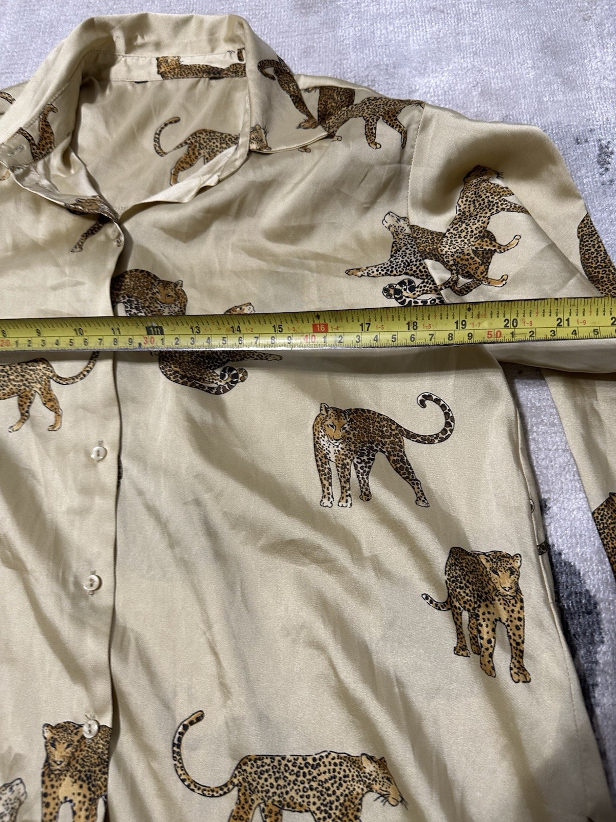 Zara Leopard Print Pattern Blouse size Medium - image 8