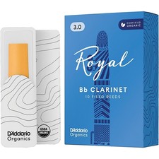 Rico Royal Bb Clarinet Reeds, Box of 10 Strength 3