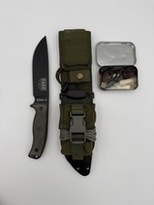 ESEE-6 Fixed Blade Knife w/ Sheath, MOLLE Back & Survival Kit – Great Condition