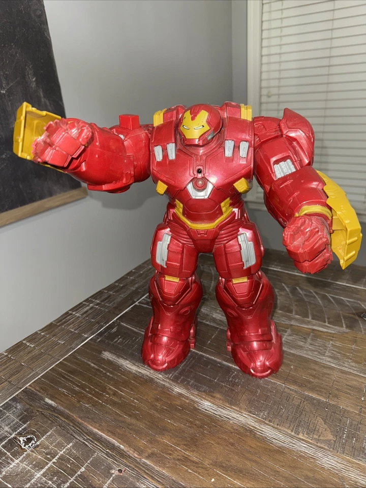 Iron Man Hulkbuster Marvel Avengers Action Figure 13” Tested Works 2015 Hasbro - Image 3 of 4