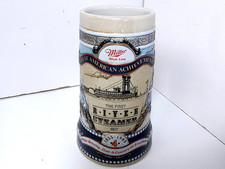 Vintage Miller High Life Great American Achievements Stein #4 First Steamboat