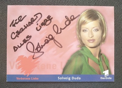 12175 Solveig Duda Verbotene Liebe Autogrammkarte original signiert