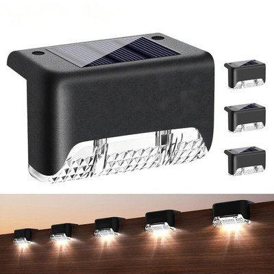8 Pack Solar Deck Lights Outdoor LED Step Fence Stair Wall Lamps for Garden Yard