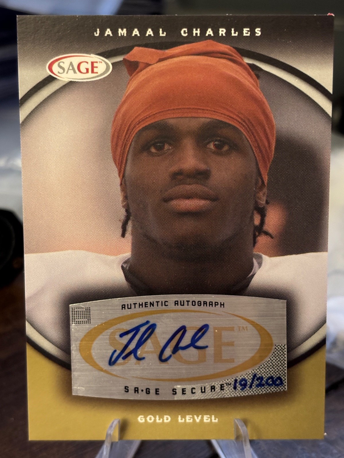 Jamaal Charles SA-GE Autographs #A12 Gold