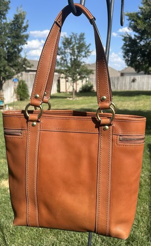 Coach Legacy 65th Anniversary Gigi Vachetta Leather Tote Bag Whiskey Brown - Picture 4 of 17