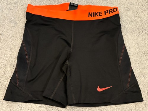 NIKE Softball Sliding Compression Shorts Womens Medium Black 6" Inseam Stretch