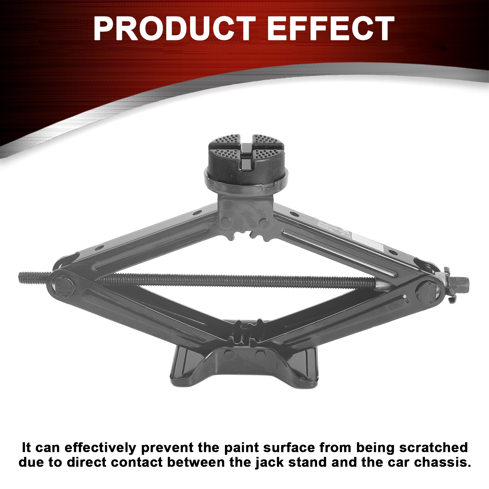 2X Jack Pads Car Rubber Cross Slotted Frame Rail Adapter Scissor Jack Universal 