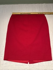 Calvin Klein Red Pencil Skirt Career, Preppy, Academia,Classic,Work,Wear, Size 6