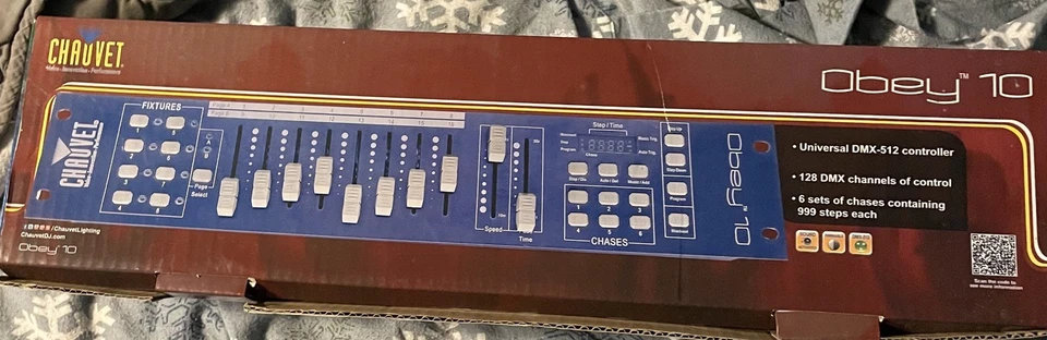 Chauvet DJ OBEY10 DMX-512 2U Rack Mount Light Controller+Beat-Activation OBEY 10 - Image 2 of 3