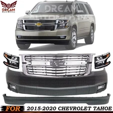Front Bumper Cover & Grille Assembly Chrome For 2015-2020 Chevrolet Tahoe