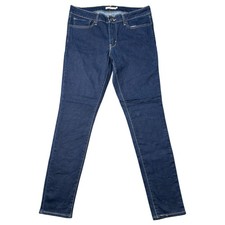 LEVI'S 711 Skinny Fit Jeans Womens 30x30 (Fits 33x29) Blue Straight Leg Denim