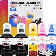 580ML Sublimation Ink Refilled Bottlescompatible for ET2400 ET2720 ET2760 ET2...
