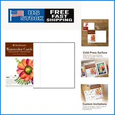 Versatile 100 Pack Watercolor Cards with Envelopes - Perfect for Invitations