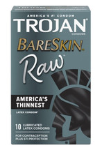 Trojan Bareskin Lubricated Condoms - 10 Count