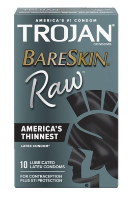 Trojan Bareskin Lubricated Condoms - 10 Count