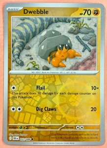 Dwebble 051/086 Black Bolt Reverse Holo