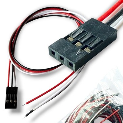 50pcs Dupont Jumper 3-Pin Housing Connector 30cm Wire for PCB Arduino Breadboard