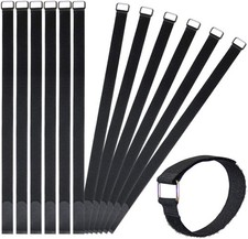 12 Pack 24 Inch Reusable Fastening Cable Straps Hook and Loop Cinch Ties Cord